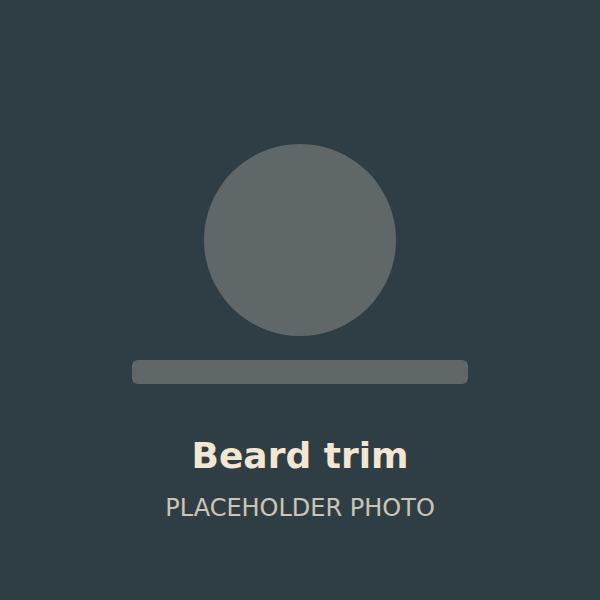 A clean beard trim